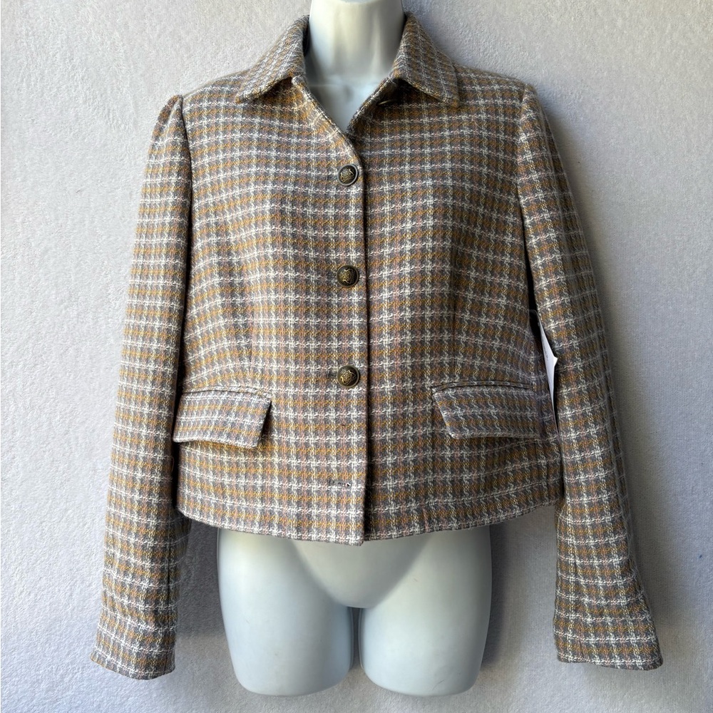 Sundance Tweed Blazer Cropped Jacket - Picture 1 of 6